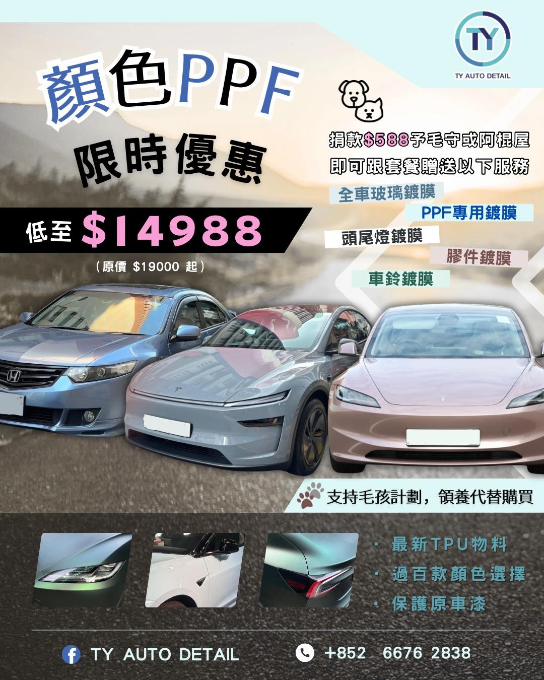 顏色 PPF 車身保護膜